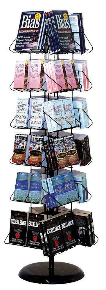 R-Wireworks Book Display, 46 Pockets, 20 W x 20 D x 60-1/4 H Inches 2145757