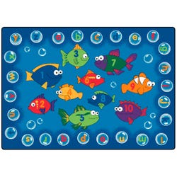 Carpets for Kids Premium Fishing for Literacy Carpet, Rectangle 4002448