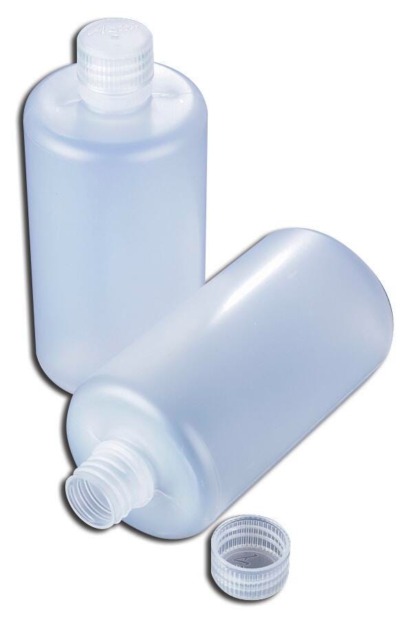 Image for Azlon Narrow Mouth Polypropylene Bottles - 1000 mL - Pack of 6 from School Specialty