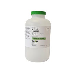 Frey Scientific Ammonium Carbonate Powder, Lab Grade, 500g