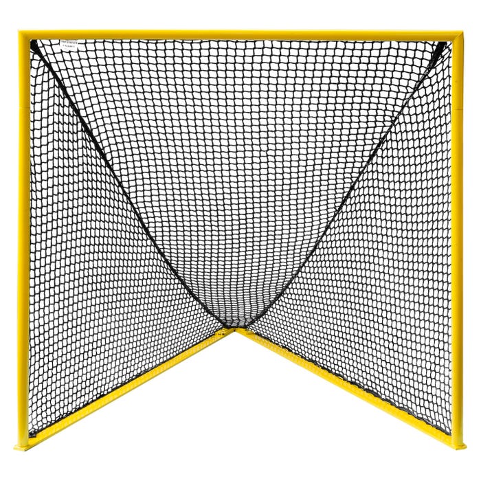 Champion Sports Pro Collegiate Lacrosse Goal, 6 x 6 Feet, Yellow/White
