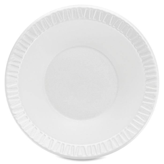 Dart Container Unlaminated Foam Bowl, 10-12 Ounce Capacity, White, Pack of 1000