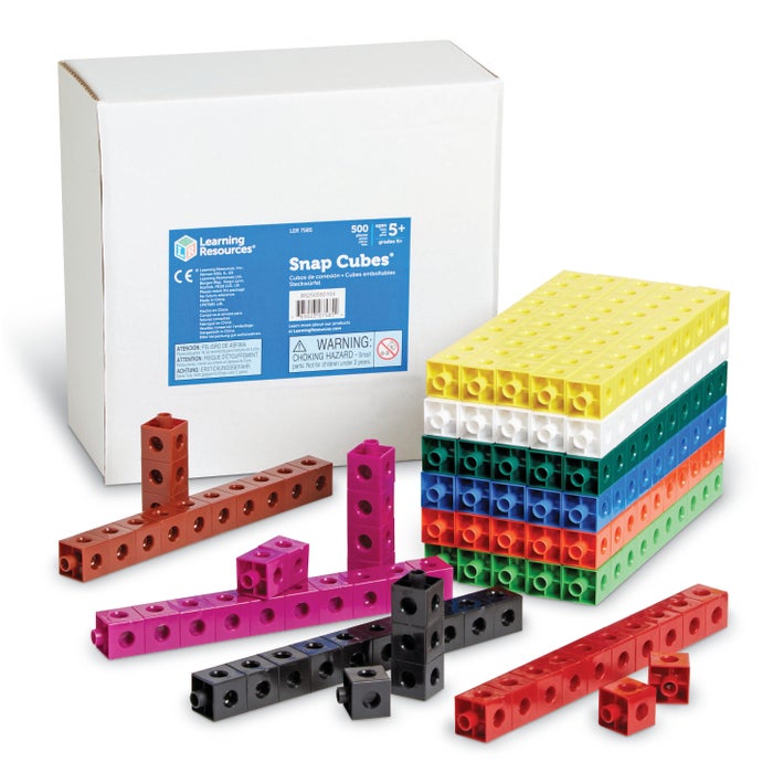 Learning Resources Snap Cubes, Set of 500