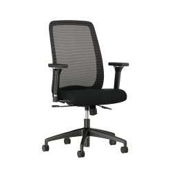 Affordable Interior Systems Bolton Task Chair, 26 x 24 x 45 Inches, Black