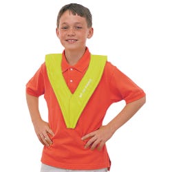 FlagHouse No Tie Pinnie, Child, Yellow