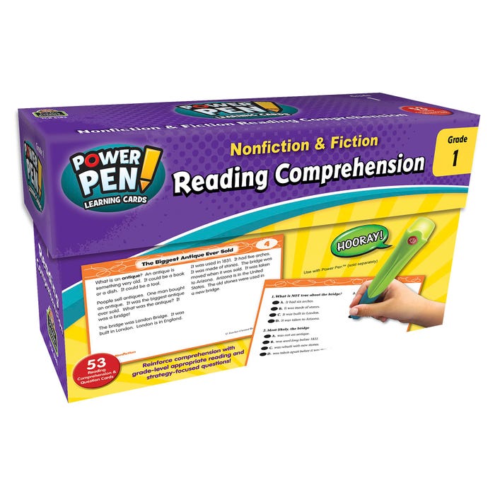 Teacher Created Resources Power Pen Learning Cards, Reading Comprehension, Grade 1