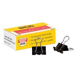 School Smart Mini Binder Clips, 9/16 Inches, Pack of 12 2133014