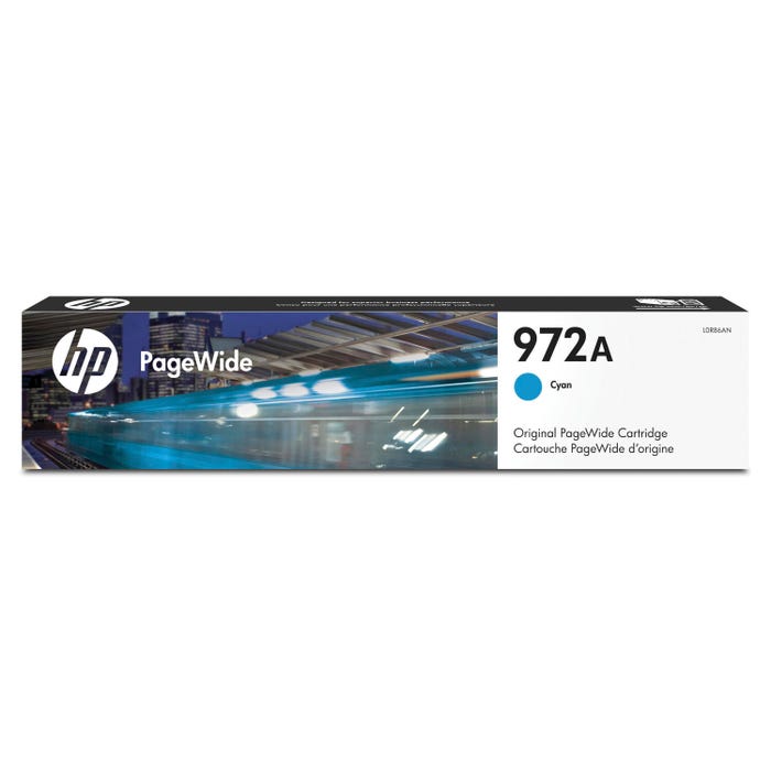 HP 972A Ink Cartridge, L0R86AN, Cyan
