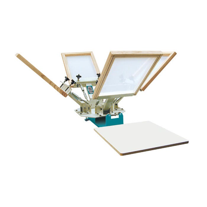 AWT Econo-Tex Single-Station Tabletop Screen Printer, 15 x 16 Inches, 4-Color