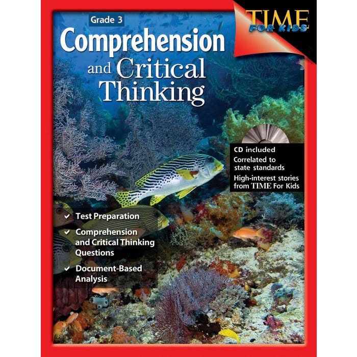 Shell Education Comprehension and Critical Thinking, Grade 3