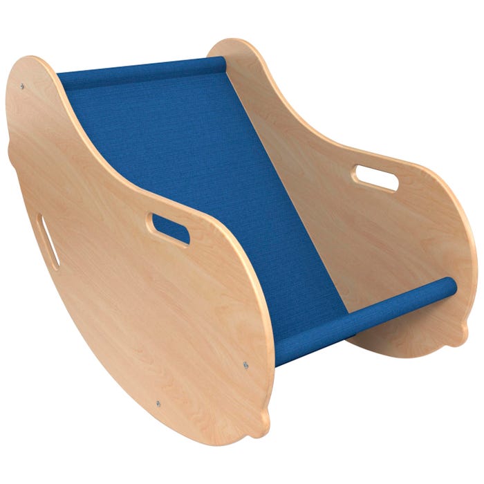Abilitations Chair Rocker Sling, 23-1/4 x 37-1/2 x 27 Inches, Blue Fabric