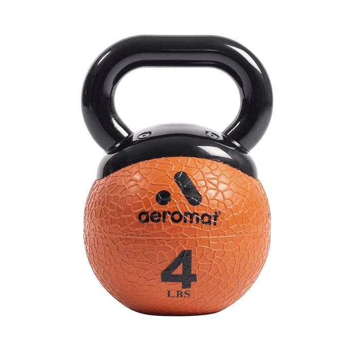 Aeromat Elite Mini 4 lb Kettlebell, Orange