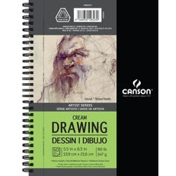 Canson Artist Series Drawing Pad, 5-1/2 x 8-1/2 Inches, 90 lb, 60 Sheets