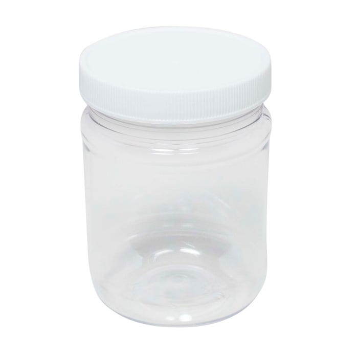 Delta Education Unbreakable Clear Jar with Lid, 4 Ounces, Clear