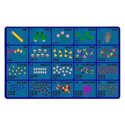 Childcraft Learn to Count Carpet, 8 x 12 Feet, Rectangle