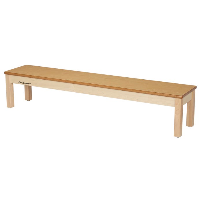 Childcraft Wall Bench, Wooden, 59-3/4 x 12 x 12 Inches