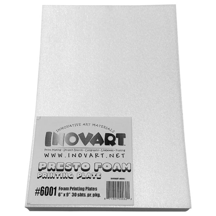 Inovart Presto Foam Printing Plates, 6 x 9 Inches, Pack of 30