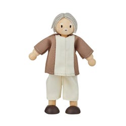PlanToys Wood Doll Grandfather, Fair Skin Tone 2151147