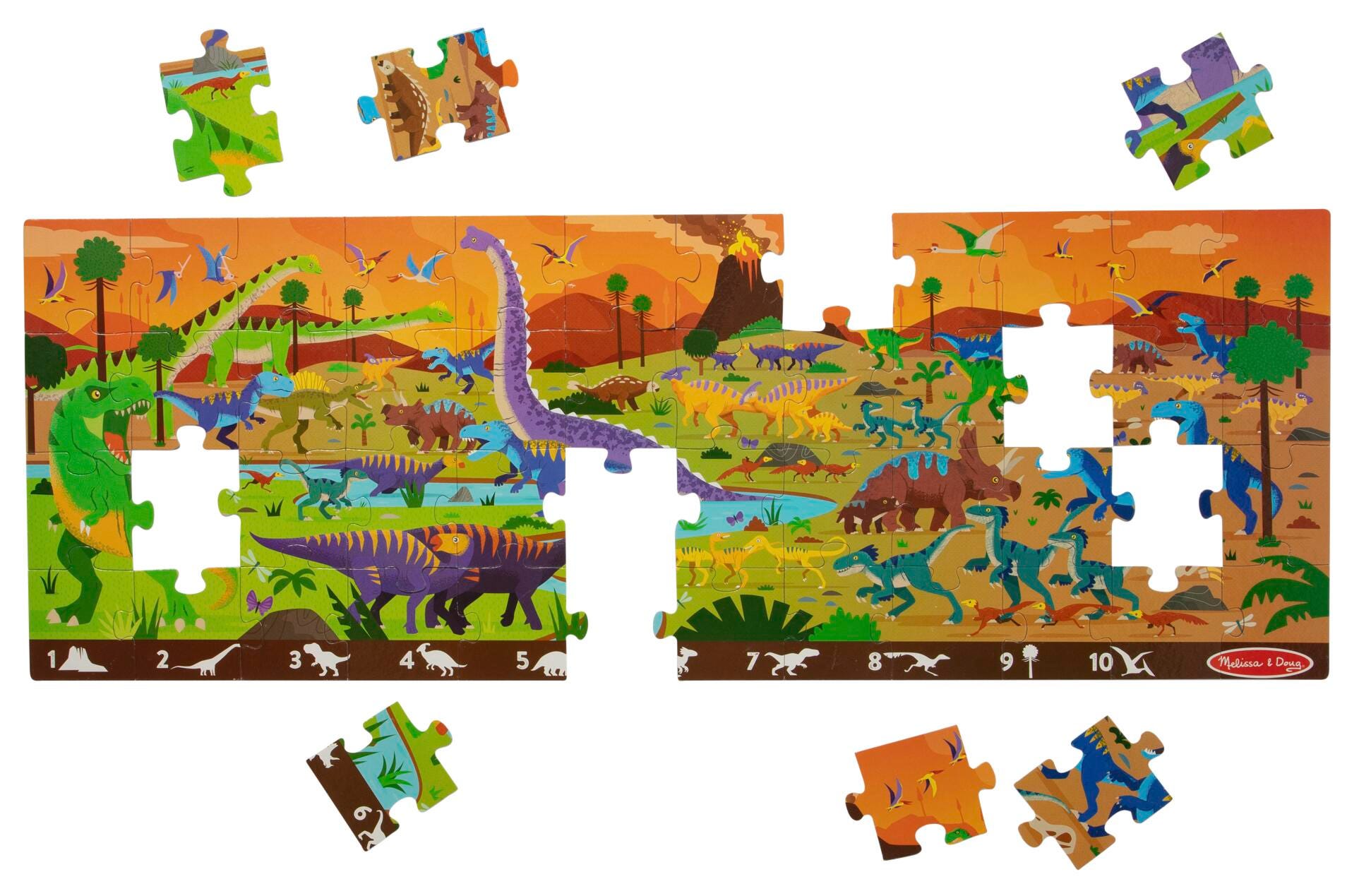 Melissa & Doug Dinosaur Floor Puzzle, 48 Pieces 2215340