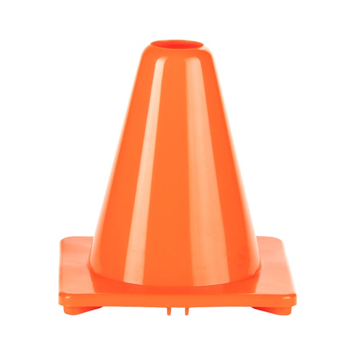 Champion Sports High Visibility Flexible Vinyl Cone, 6 Inches, Orange