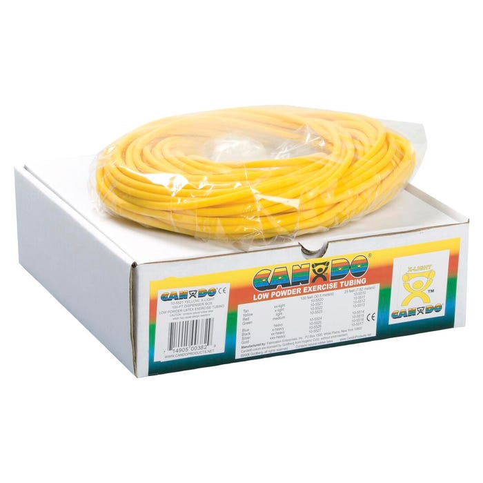 CanDo Exercise Tubing, Extra Light, 100 Feet, Yellow