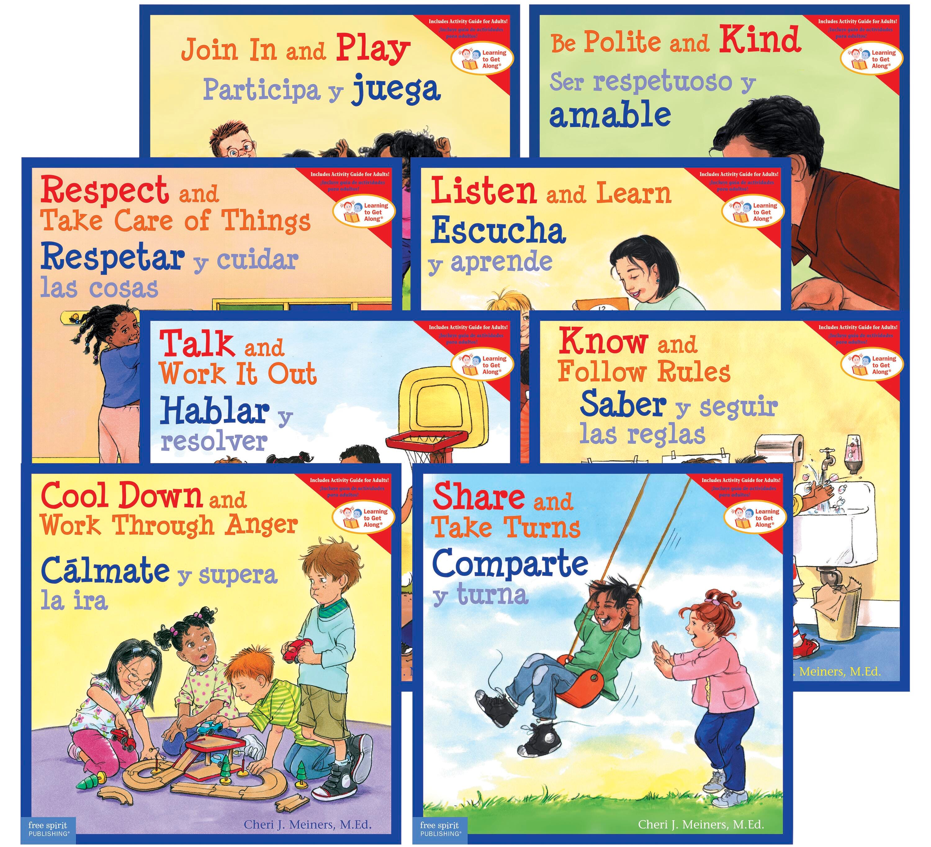 Free Spirit Learning to Get Along Series Paperback Bilingual, Set of 8, Item Number 2097270
