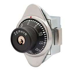 Zephyr Built In Combination Lock With Manual Dead Bolt, Left Hinge, Pack Of 10