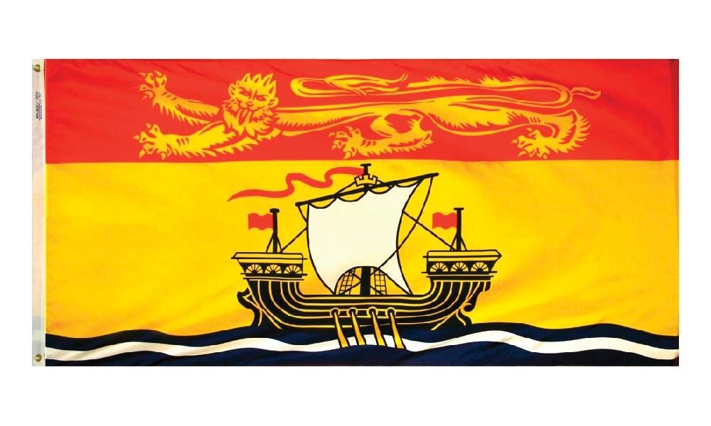 Image for Annin New Brunswick Flag, Nylon, 3 x 6 Feet from School Specialty