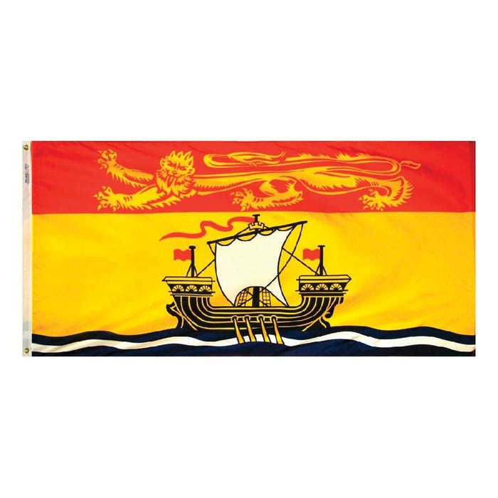 Annin New Brunswick Flag, Nylon, 3 x 6 Feet