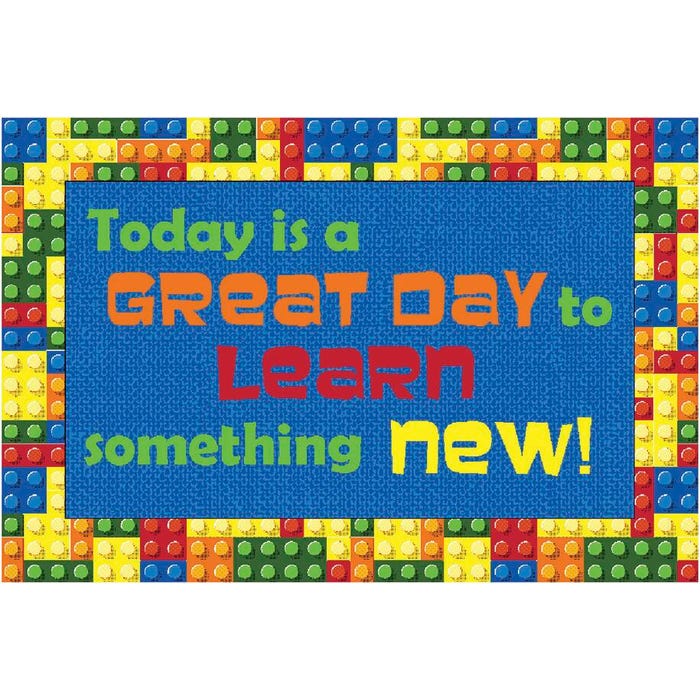 Flagship Carpets Welcome Mat Great Day Carpet, 2 x 3 Feet, Rectangle