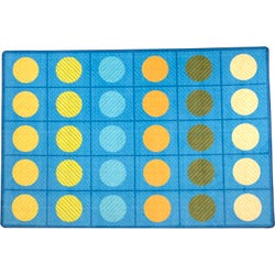 Carpets for Kids Pixel Perfect Calming Colors Open Seating Carpet, Rectangle 4002270
