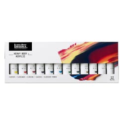 Liquitex Professional Heavy Body Acrylic Paint Set, Assorted Classic Colors, Set of 12 Item Number 1590306