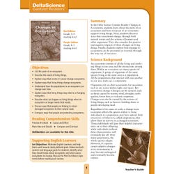 Delta Science Content Readers Changes in Ecosystem Red and Purple Teacher's Guide, Item Number 1278151