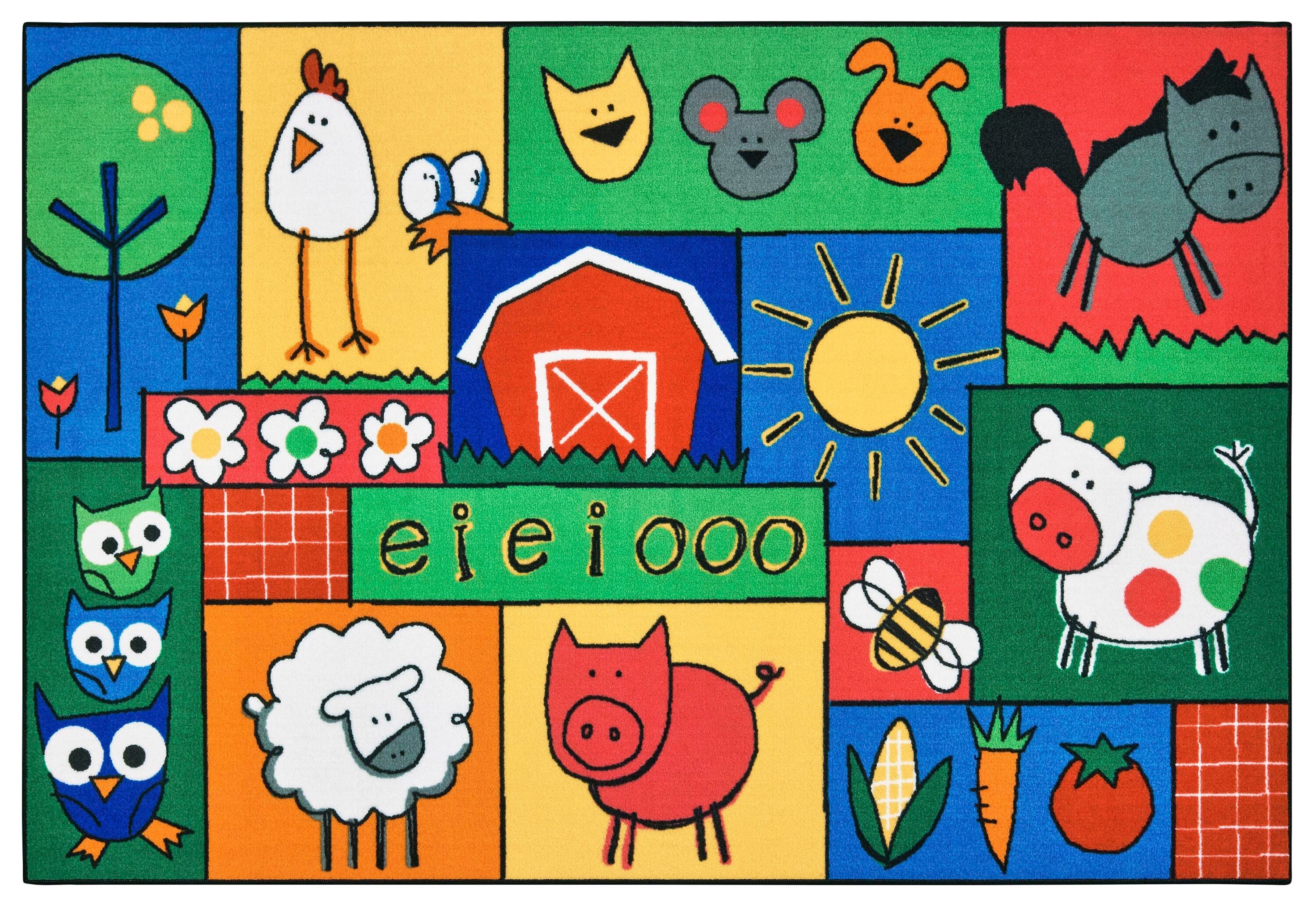 Carpets for Kids KID$Value Old MacDonald's Farm Carpet, Rectangle 4002358