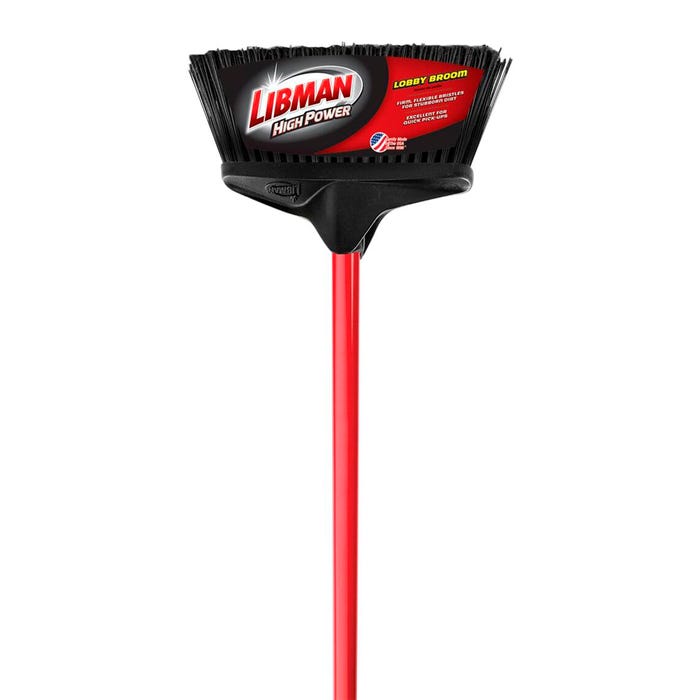 Libman High Power Lobby Brooms, Pack of 6
