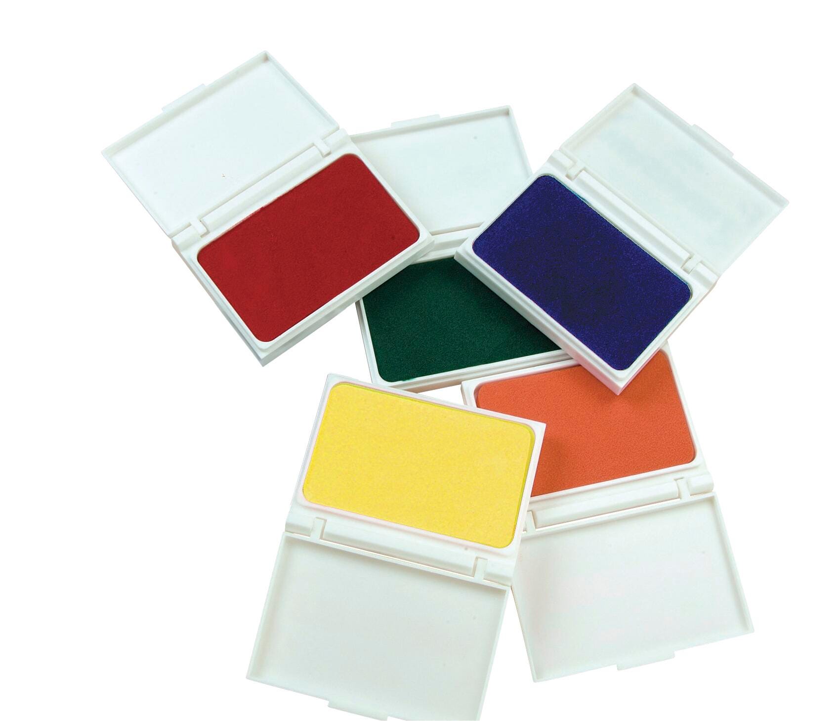 Childcraft Washable Stamp Pad, Assorted Colors, Set of 6, Item Number 2103449