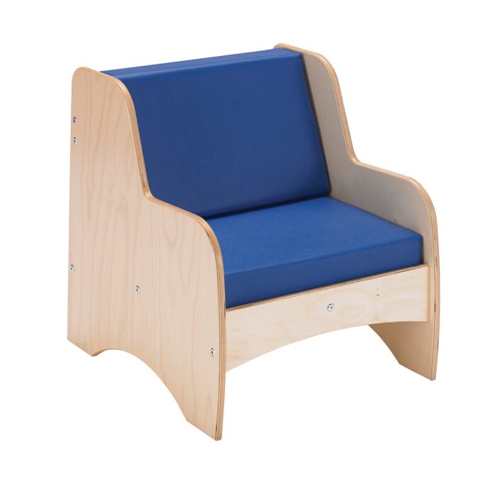 Childcraft Family Living Room Chair, Children’s Furniture, Blue, 17-3/4 x 20-1/8 x 20-1/4 Inches