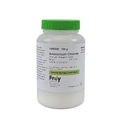 Frey Scientific Ammonium Chloride, White Crystals, Granules/Powder, Reagent Grade, 100 Grams