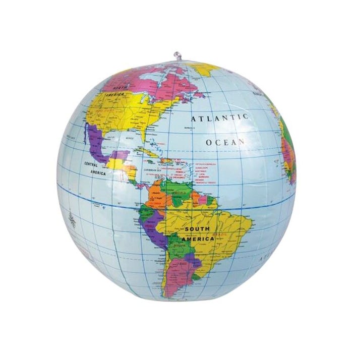 Learning Resources Inflatable World Globe, 11 Inches