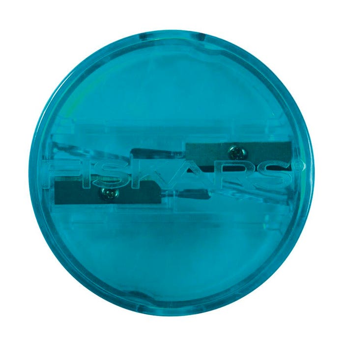 Fiskars Deluxe Double Pencil and Crayon Sharpener, Translucent