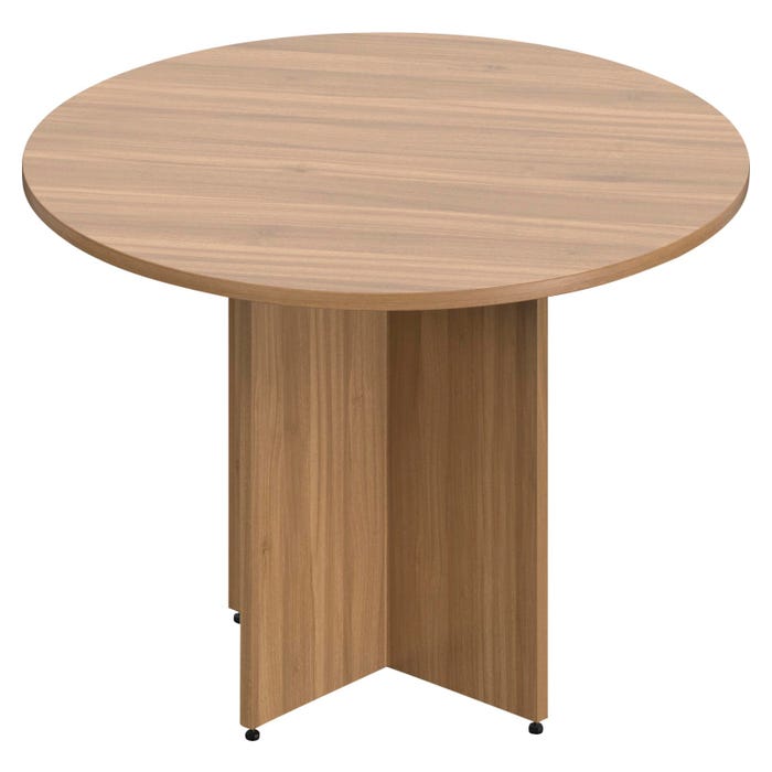 Offices To Go Laminate Conference Table with Cross Base, Round