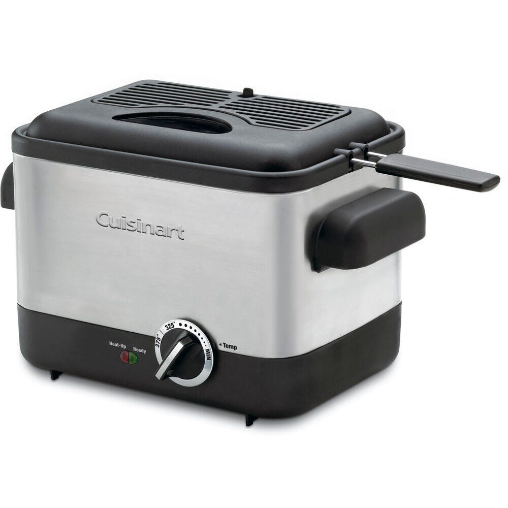 Cuisinart Compact Deep Fryer, Black/Silver