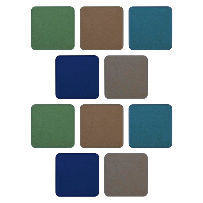 Childcraft Duralast Carpet Squares for Classrooms, Neutral, 16 x 16 Inches, Set of 10