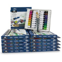 Royal Brush Essentials Acrylic Paint Classroom Assortment, 12 ml, Set of 216