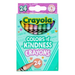Crayola Colors of Kindness Crayons, Assorted Colors, Set of 24, Item Number 2102440