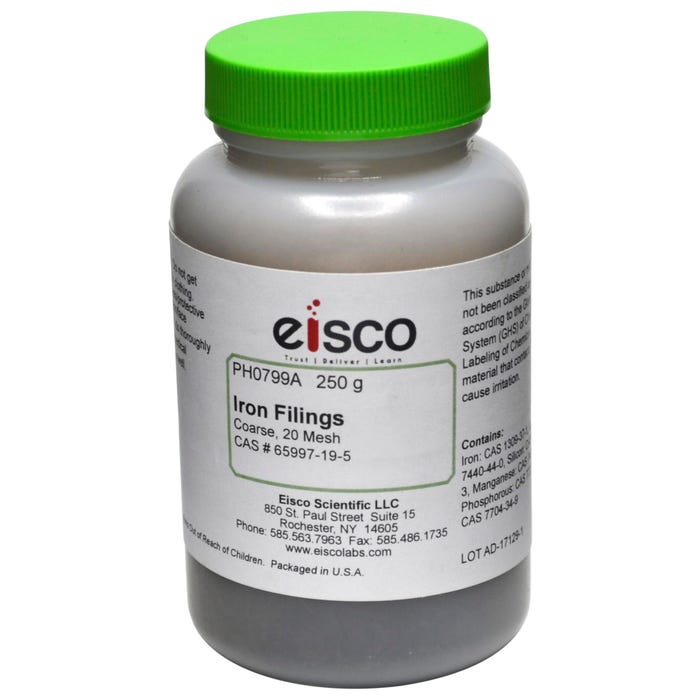 Eisco Labs Coarse Iron Filings, 250g