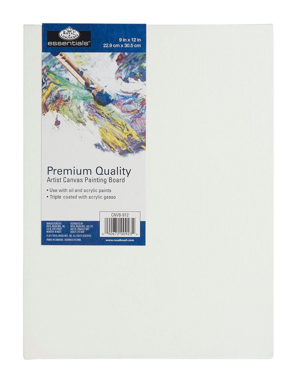 Royal Brush® Essentials CANVAS BOARD - ROYAL BRUSH ESSENTIALS - - 9 in. x 12 in. 2218204