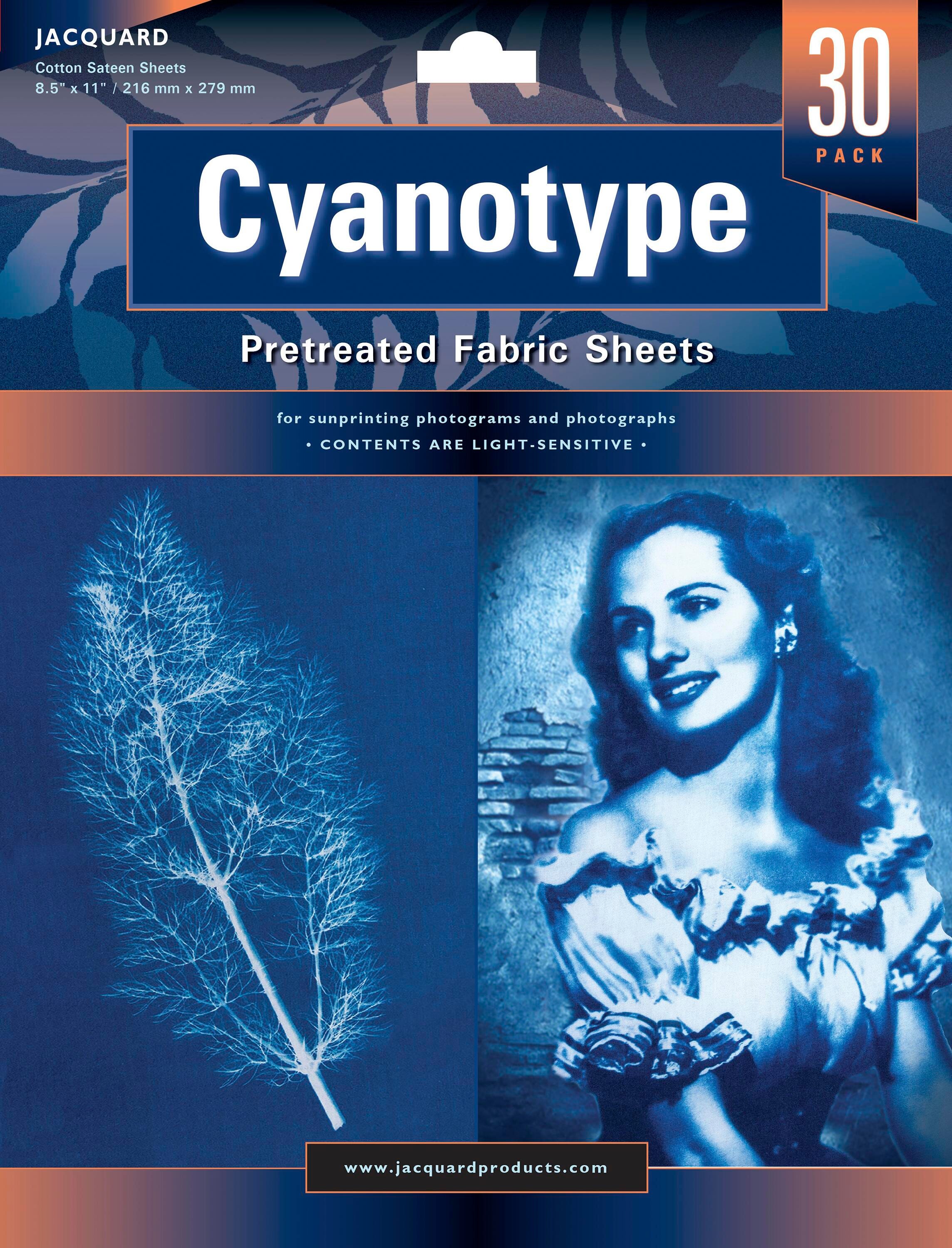 Jacquard Cyanotype Pre-Treated Sheets, 8-1/2 x 11 Inches, Pack of 30 2148820