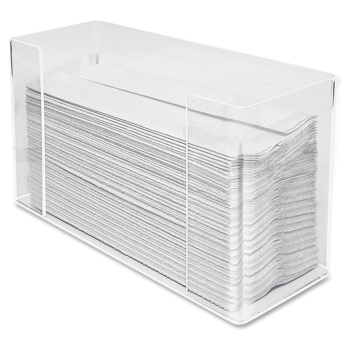 Kantek C-Fold/Multi-Fold Towel Dispenser, 4-1/8 x 11-1/2 x 6-3/4 Inches, Acrylic, Clear