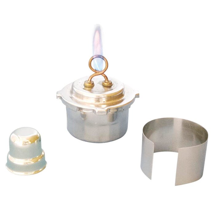 Frey Scientific Alcohol Burner, Stainless Steel